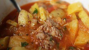 Summer Squash and Sausage Stew